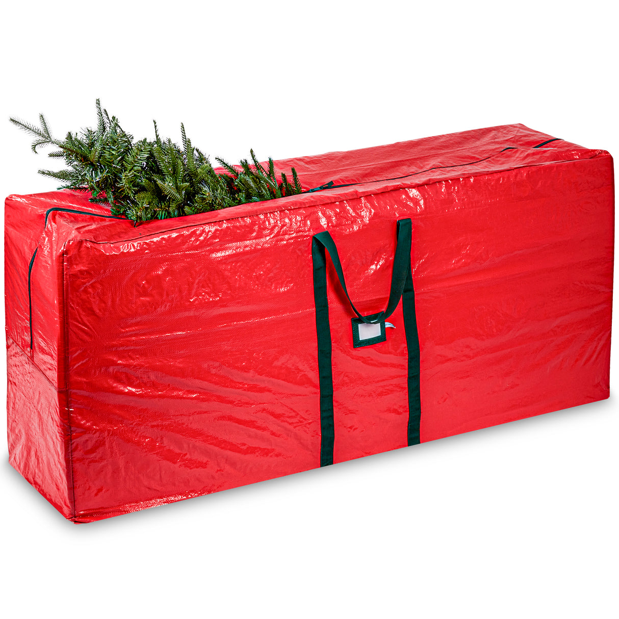 (Not Made In China) Heavy Duty Christmas Tree Storage Bag, Fits Up to 9ft Artificial Disassembled Trees, Durable Handles w/Tear Proof 600D Oxford Canvas, Laminated Interior