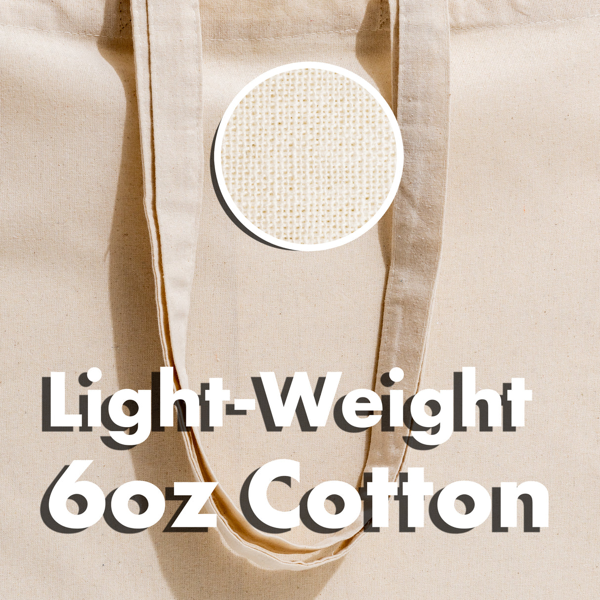 Reusable Grocery Bag, Eco-Friendly Canvas Tote, Shopping Bag, Light-Weight Organic Cotton