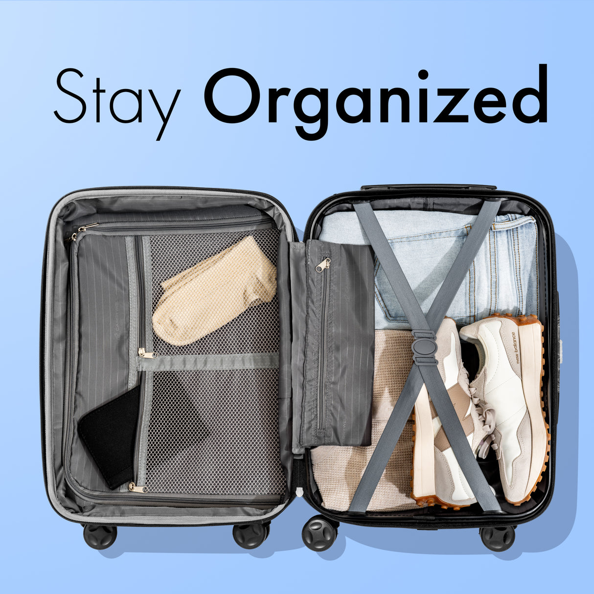 21 Inch NAVY BLUE Spinner Luggage