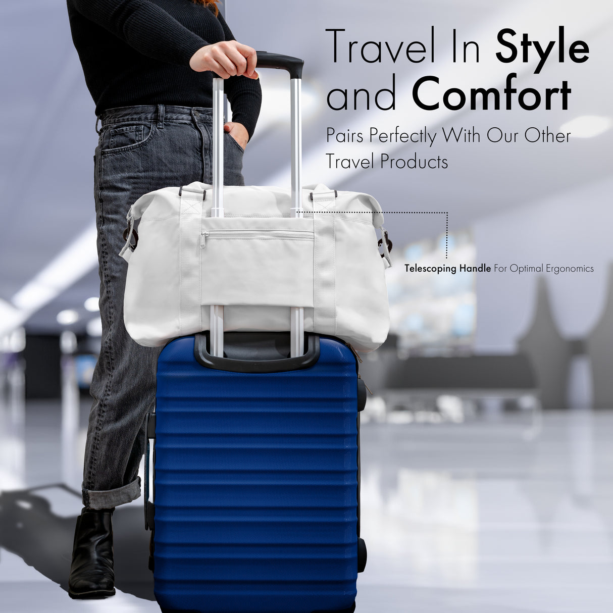 21 Inch NAVY BLUE Spinner Luggage