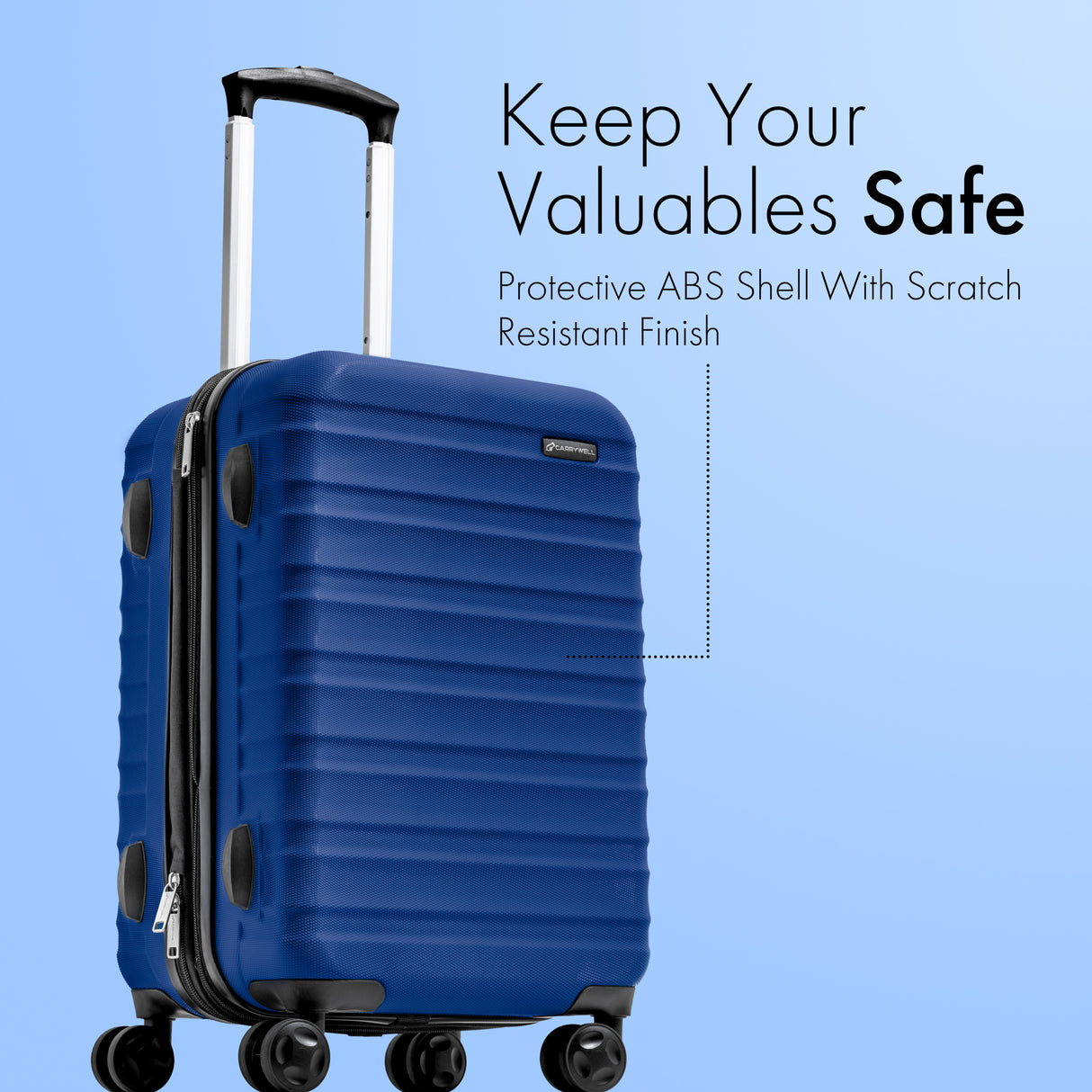 21 Inch NAVY BLUE Spinner Luggage