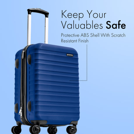 21 Inch NAVY BLUE Spinner Luggage