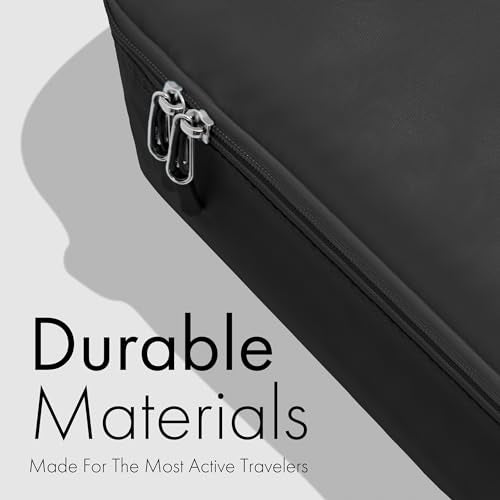 (Not Made In China) 8pc Travel Packing Cubes for Suitcases, Luggage Organizer Bags for Clothes & Travel Essentials