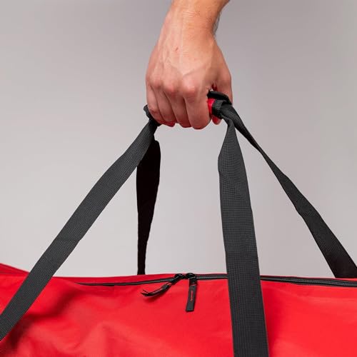 (Not Made In China) Heavy Duty Christmas Tree Storage Bag, Fits Up to 9ft Artificial Disassembled Trees, Durable Handles w/Tear Proof 600D Oxford Canvas, Laminated Interior