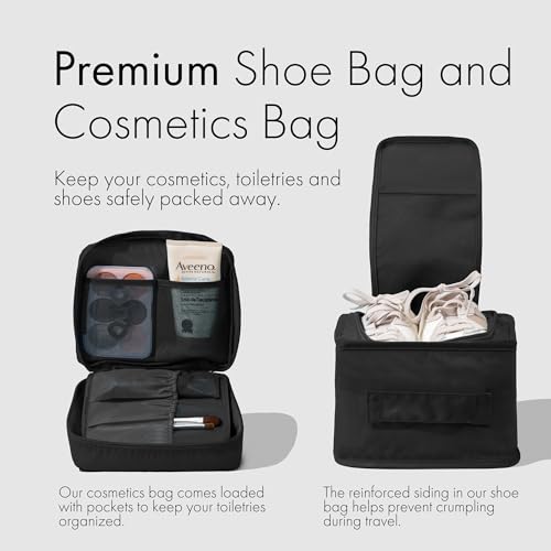 (Not Made In China) 8pc Travel Packing Cubes for Suitcases, Luggage Organizer Bags for Clothes & Travel Essentials