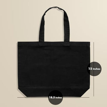 Carrywell Reusable Grocery Bags, Bulk Canvas Totes For Promotions and Shopping, Eco-Friendly Cloth Bag, Organic Cotton