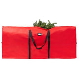 (Not Made In China) Heavy Duty Christmas Tree Storage Bag, Fits Up to 9ft Artificial Disassembled Trees, Durable Handles w/Tear Proof 600D Oxford Canvas, Laminated Interior