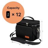 Insulated Lunch Bag for Men and Women, Soft Sided Food Carrier for Work, Beach, Picnic, Leakproof and Freezable Cooler Box with Adjustable Shoulder Strap