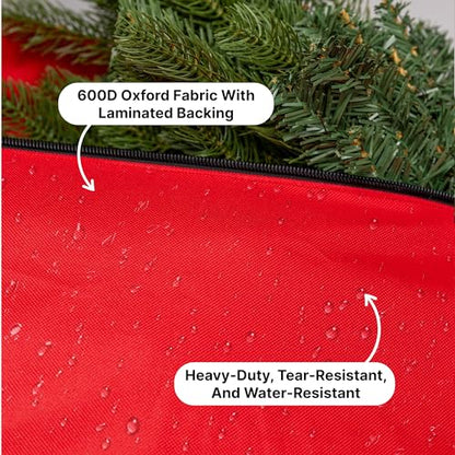 Christmas Tree Storage Bag, Fits Up to 9ft Artificial Disassembled Trees, Durable Handles w/Tear Proof 600D Oxford Canvas, Laminated Interior