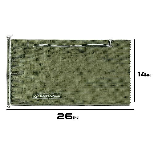 Heavy Duty Sand Bags for Flooding, 14in x 26in with Tie Strings, Flood Water Barrier, UV Protection Sandbags for 1600 Hours